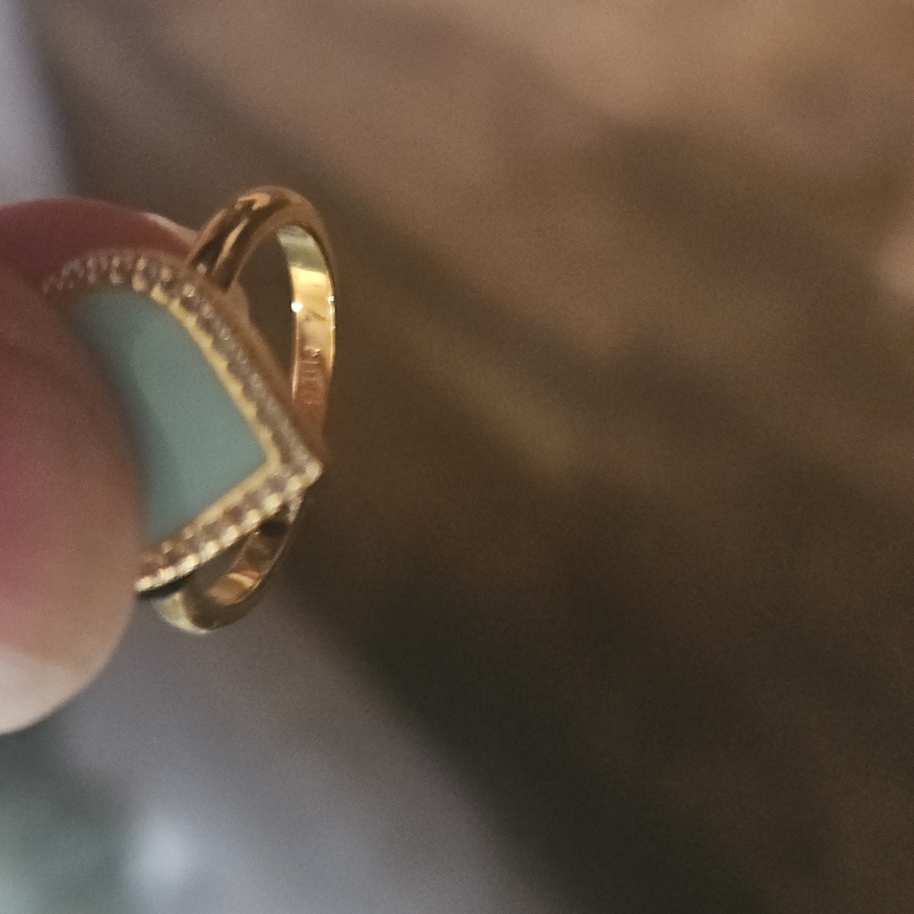 Kate Spade Heart Ring with Blue Enamel - Picture 4 of 4